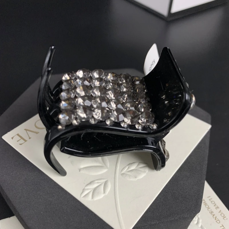 K649满钻简约马尾丸子夹