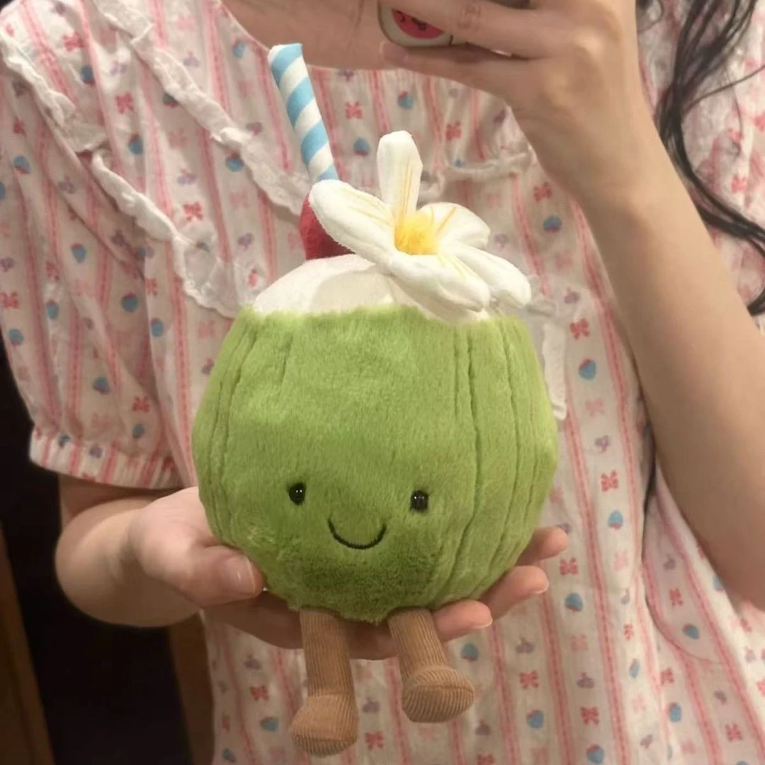 趣味椰子毛绒玩偶挂件小众百搭钥匙扣女生包包挂饰送闺蜜生日礼物