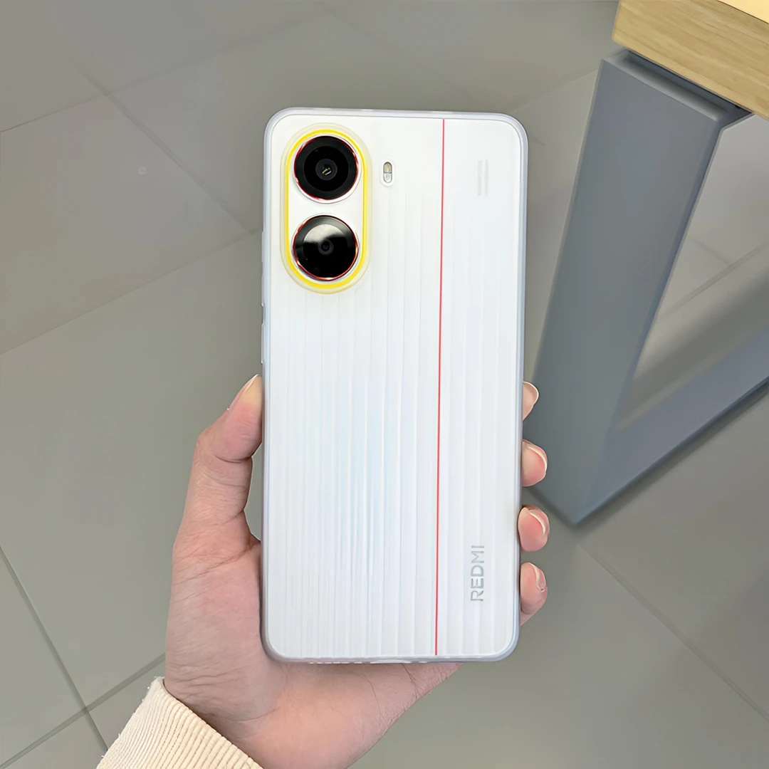 肤感波纹软壳适用红米Turbo4手机壳透明全包爆款简约圆弧边保护壳