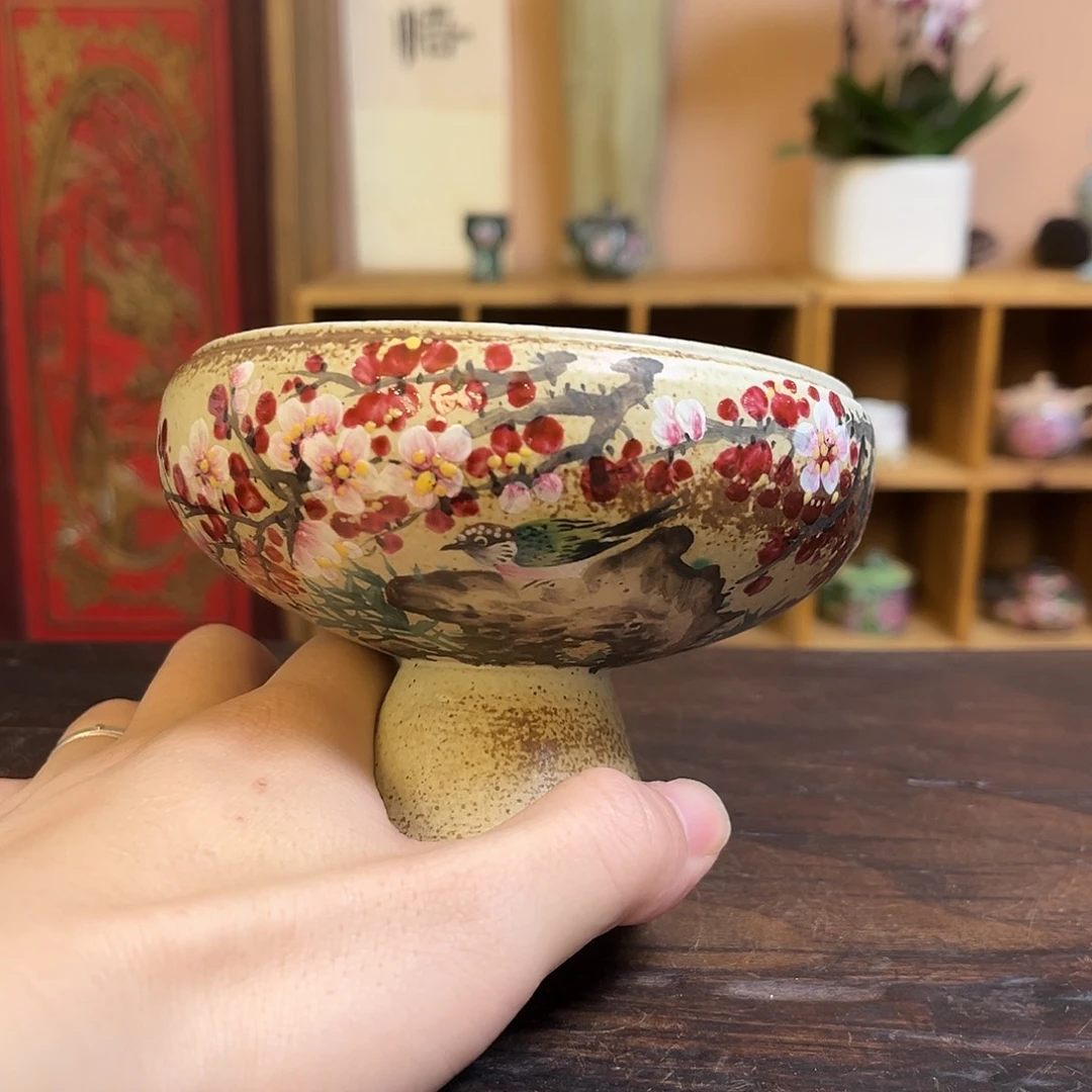 柴烧手工手绘陶瓷