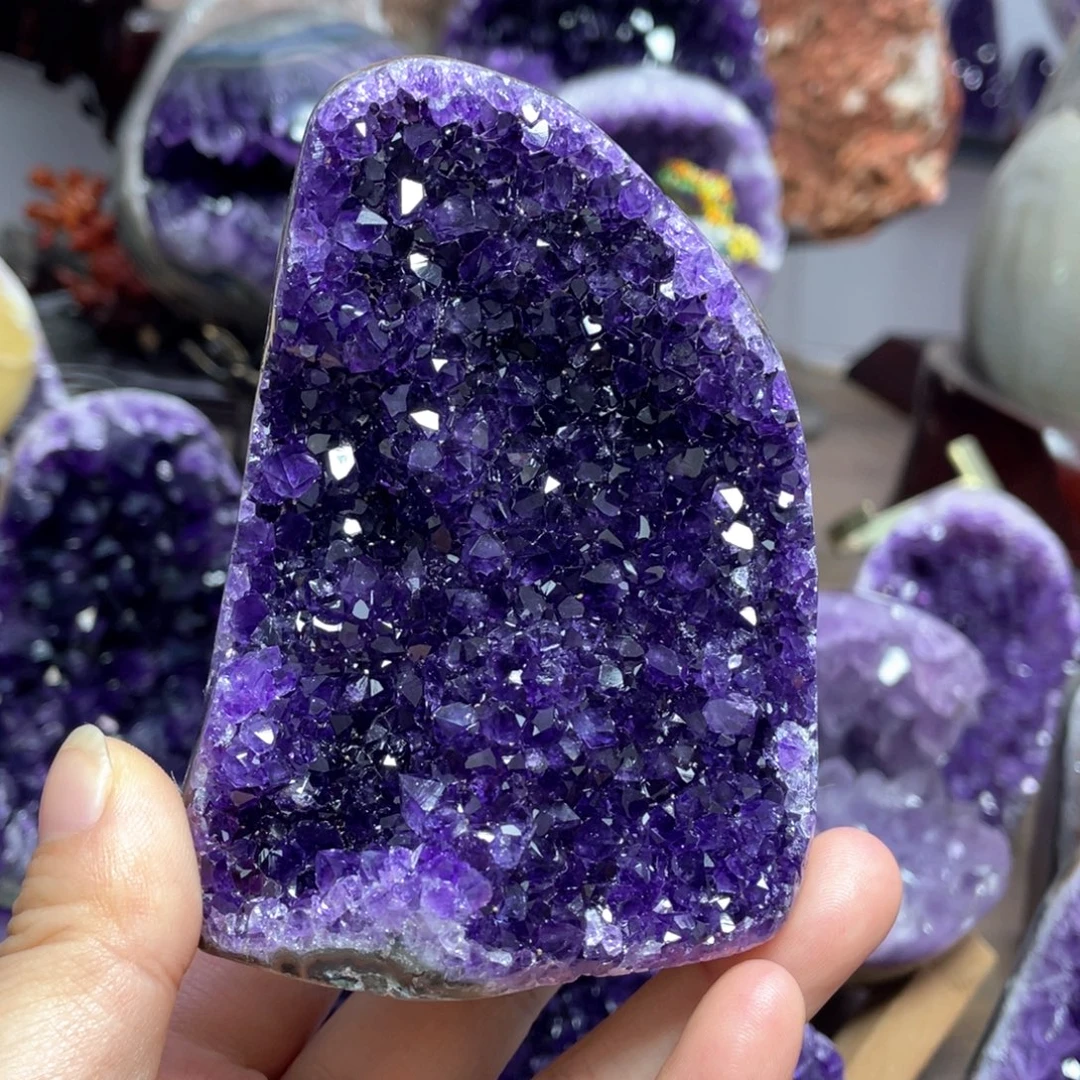 紫晶银S925镶嵌珠宝半成品捡漏