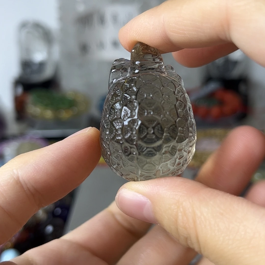 水晶大型摆件（非配饰）未镶嵌矿坑金钱龟