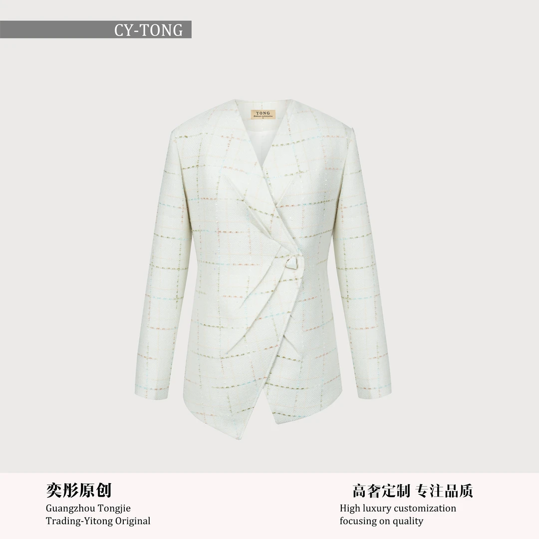 【彤姐原创】冬季设计师款气质职业修身女款西装西服外套W24B215