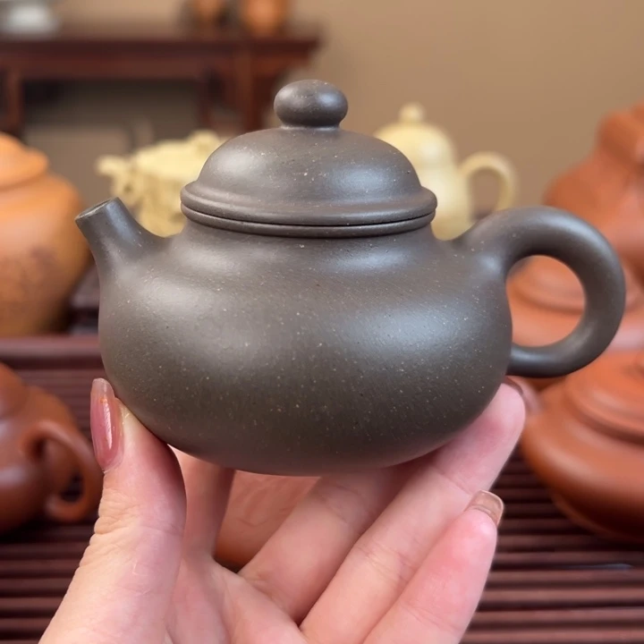 茶壶紫砂天青泥容天150cc