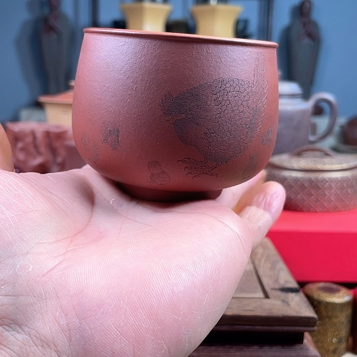 茶杯紫砂紫砂五子杯微瑕