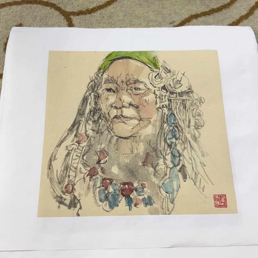 国画焦禄明老师作品刘