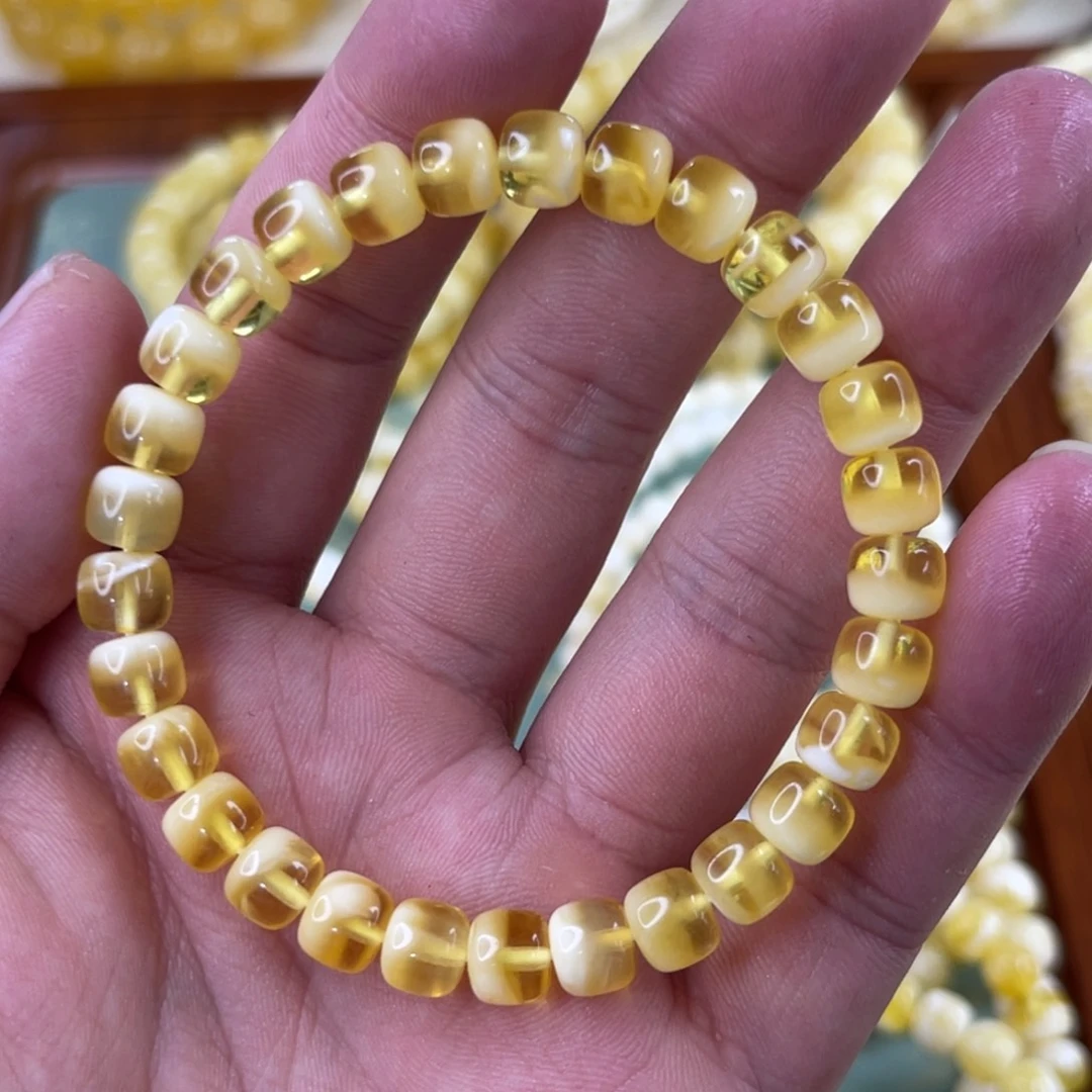 未镶嵌蜜蜡珠宝奇石7.5mm聚宝盆