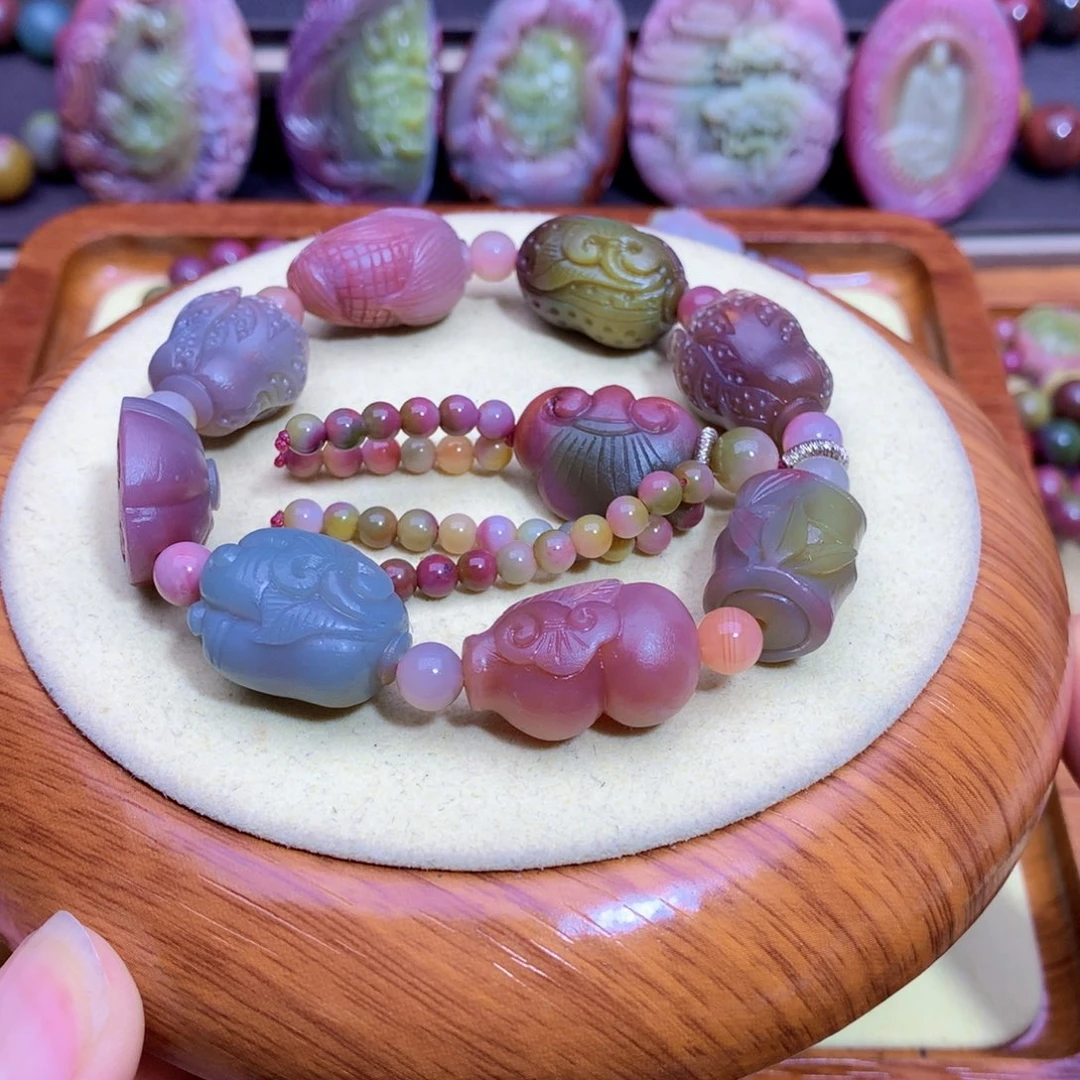 玛瑙未镶嵌手链盐源