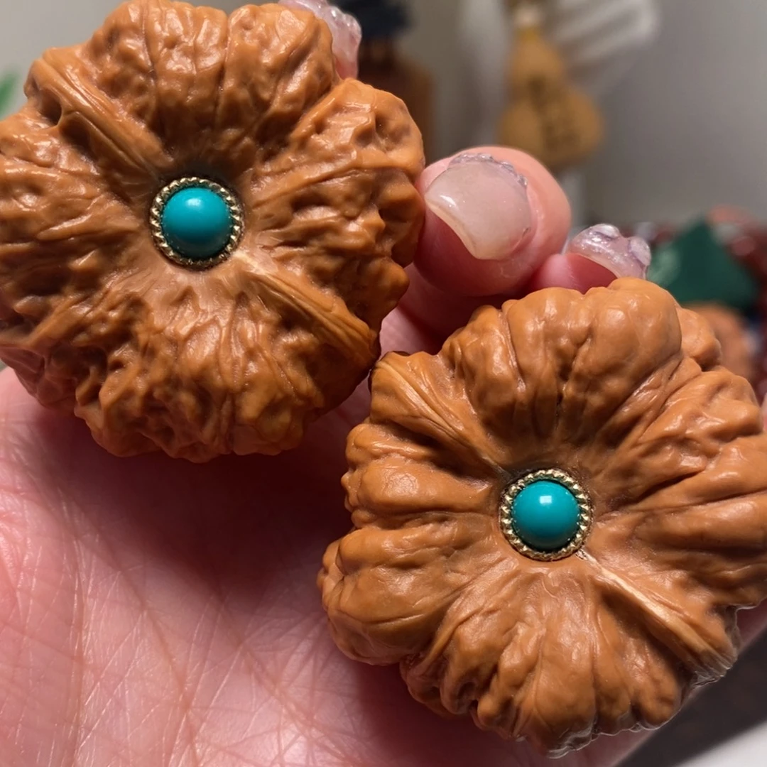 文玩核桃把件41尺寸蛤蟆头