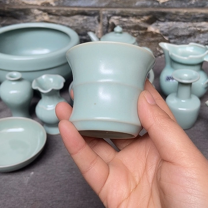 竹节杯原矿复古釉