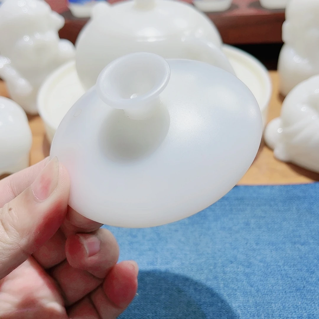 瓷片黑***清素烧璞玉薄胎150cc盖子2个1111111