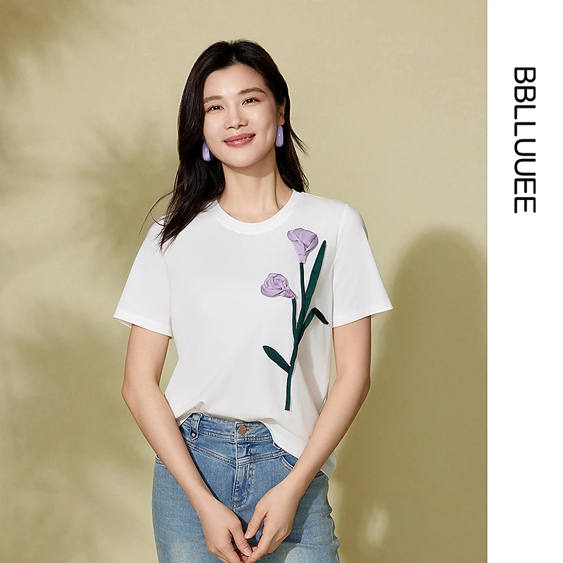 【晨晨精选】【鸢梦蝶】BBLLUUEE/粉蓝衣橱2025夏装法式全手工立体花