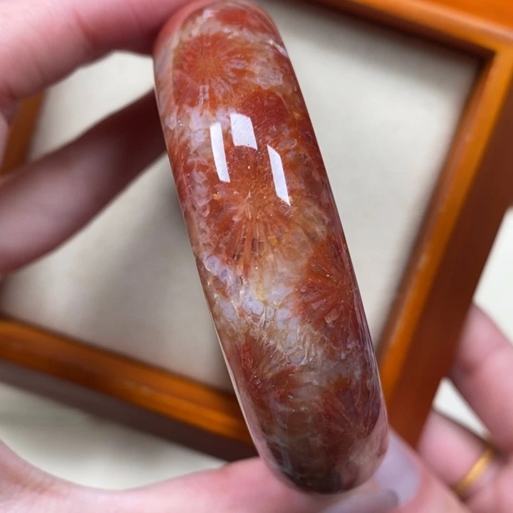 硅化珊瑚（珊瑚玉）手镯未镶嵌57.1