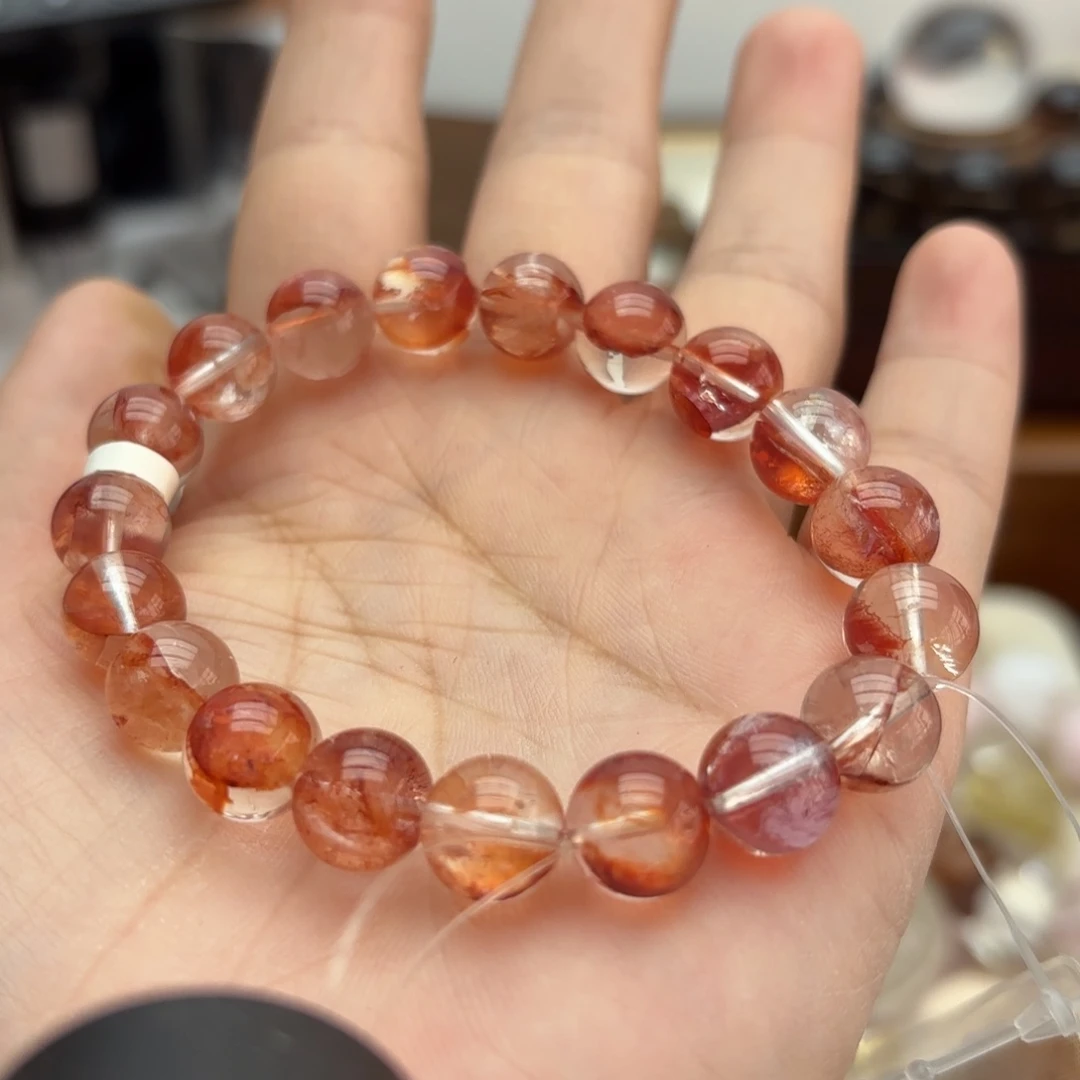 未镶嵌手链水晶红浇花