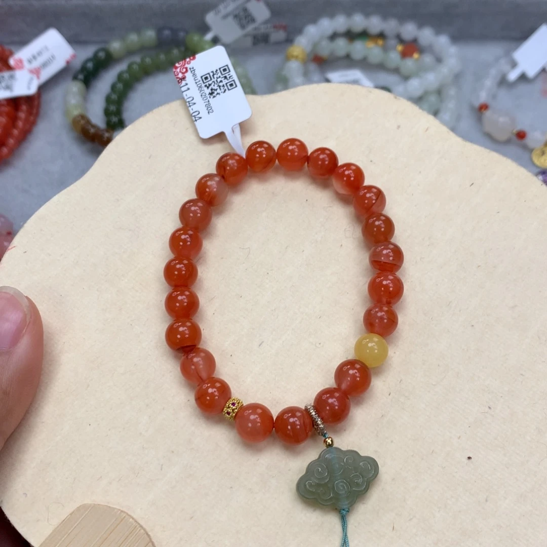 南红玛瑙手链未镶嵌f s