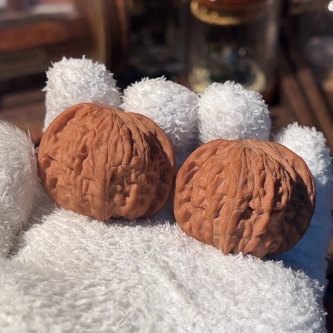 文玩核桃把件全品磨盘40