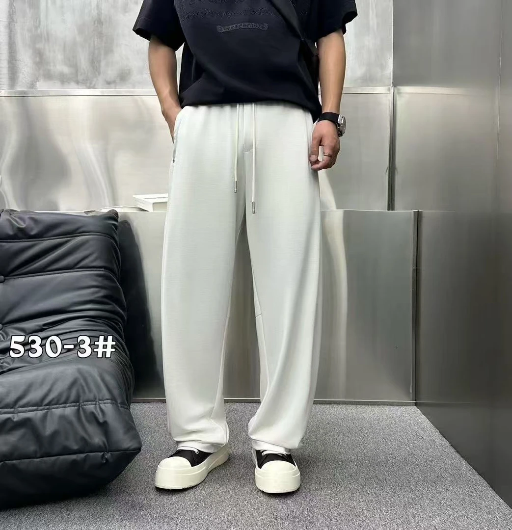 ARUI夏季新款超薄舒适轻奢系列直筒小弯刀直筒休闲裤