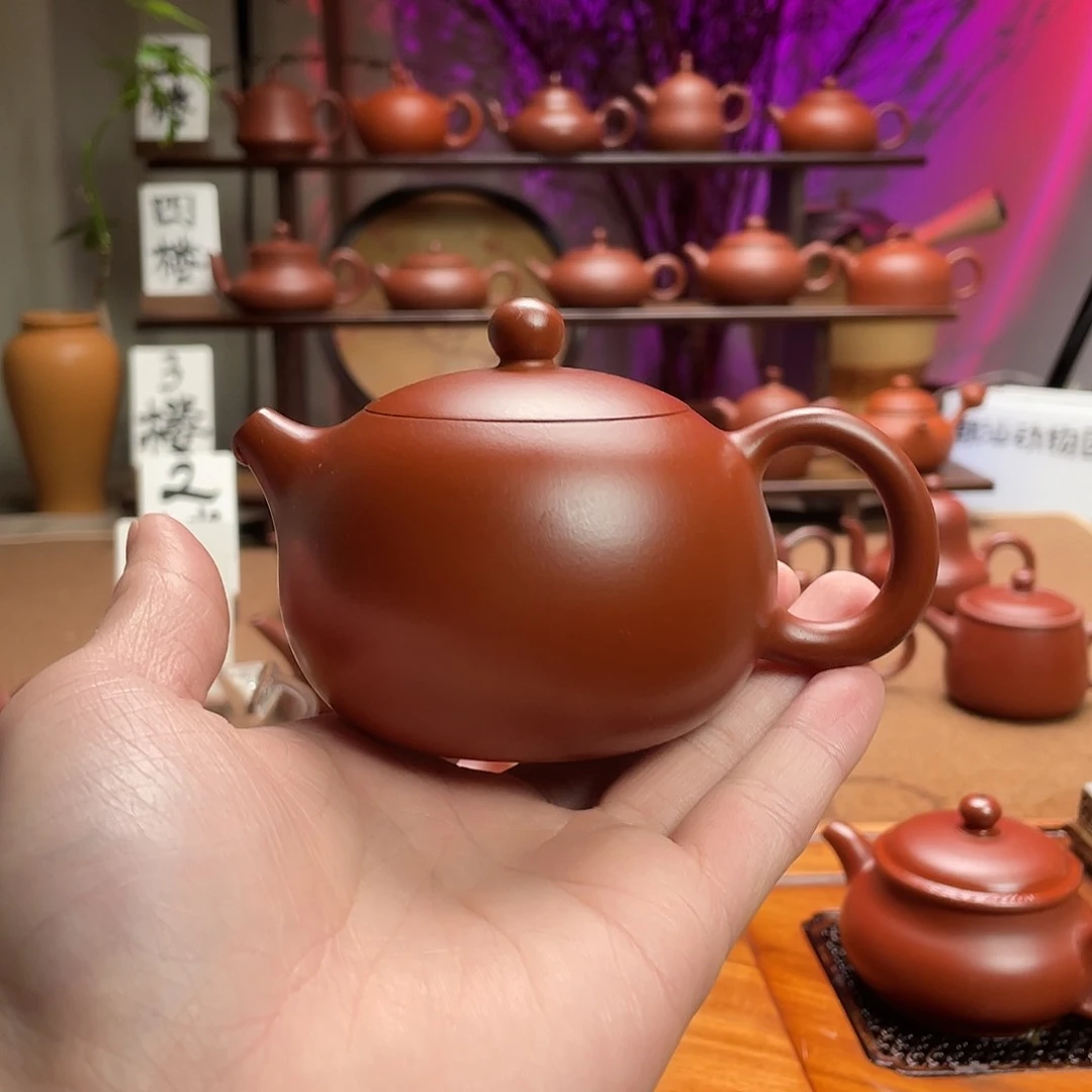 紫砂茶壶活****）朱泥西施