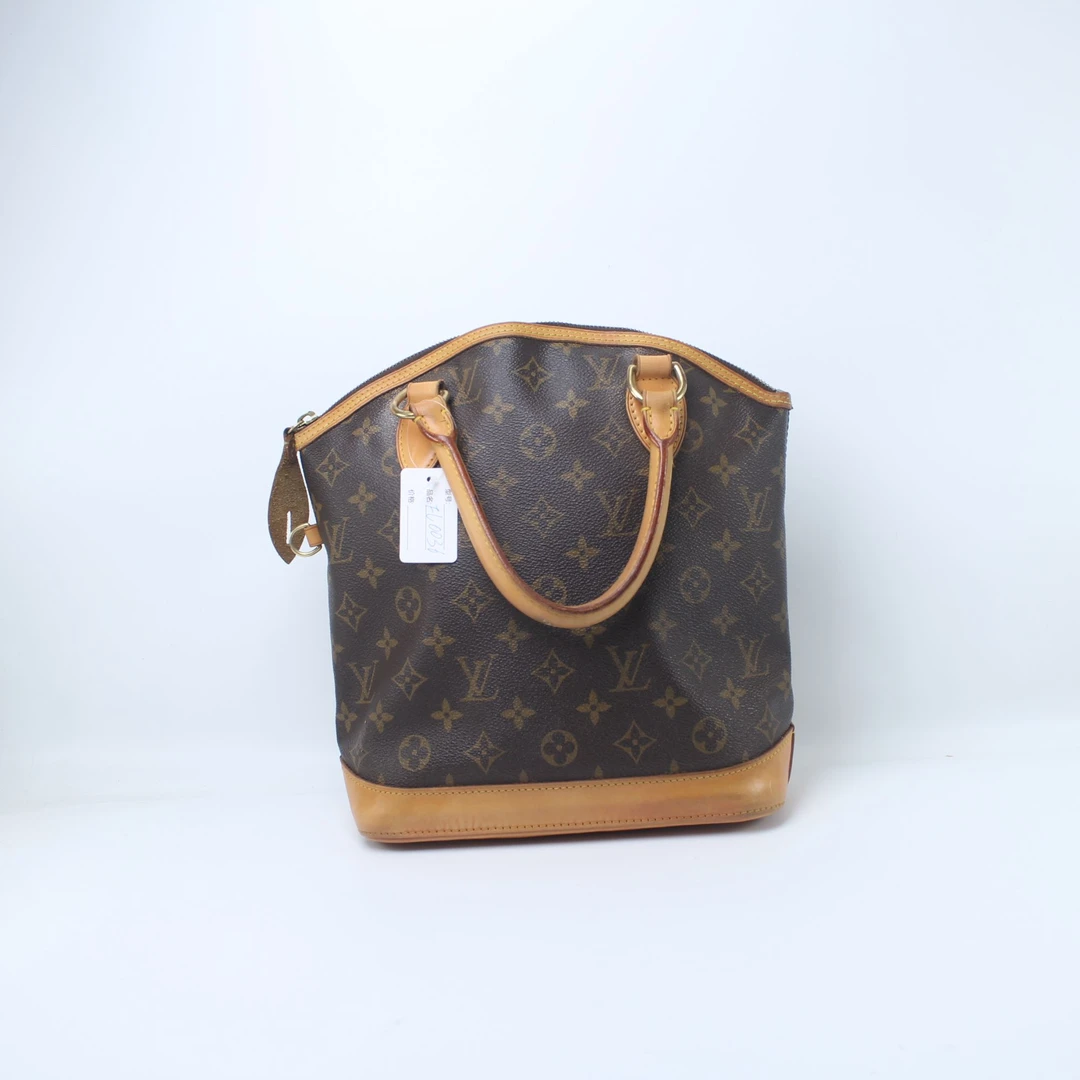 90新 LouisVuitton/路易威登 FL0036经典老花小号竖版贝壳手提包