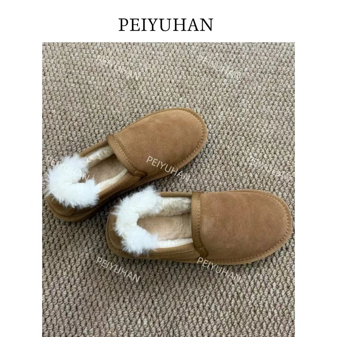 PEIERNA佩佩WA 【一脚蹬雪地靴】鞋子 W2410 6126107百搭时尚冬季