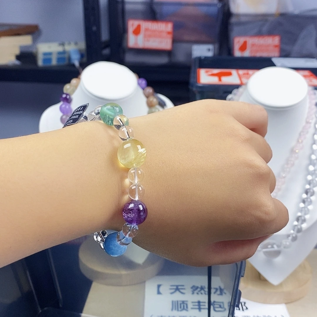 水晶手链银S925镶嵌