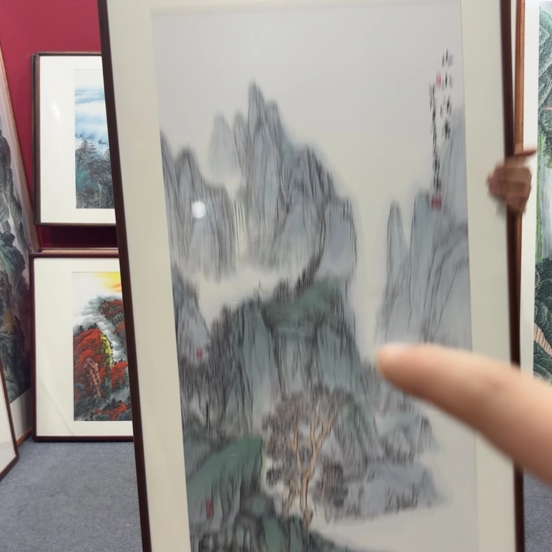国画带框绘画120/60尺寸