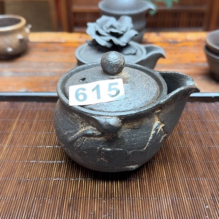 纯手工制作粗陶茶具