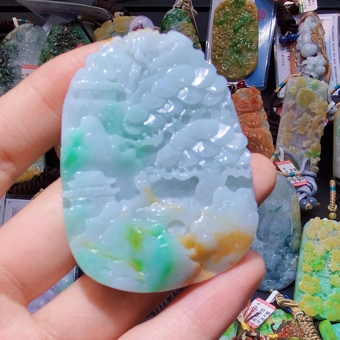 颈饰未镶嵌翡翠翡翠