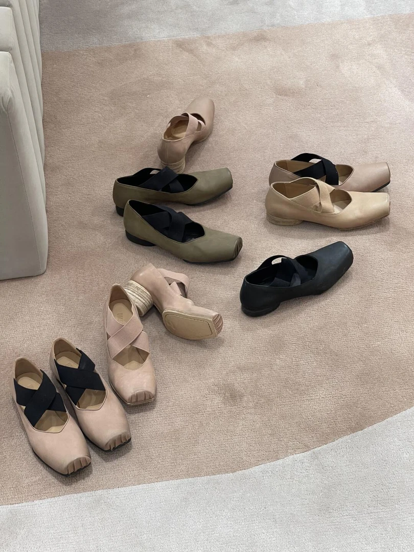 看描述拍 默认微瑕   卡码脚拍大一码 水洗做旧马皮真皮女鞋子