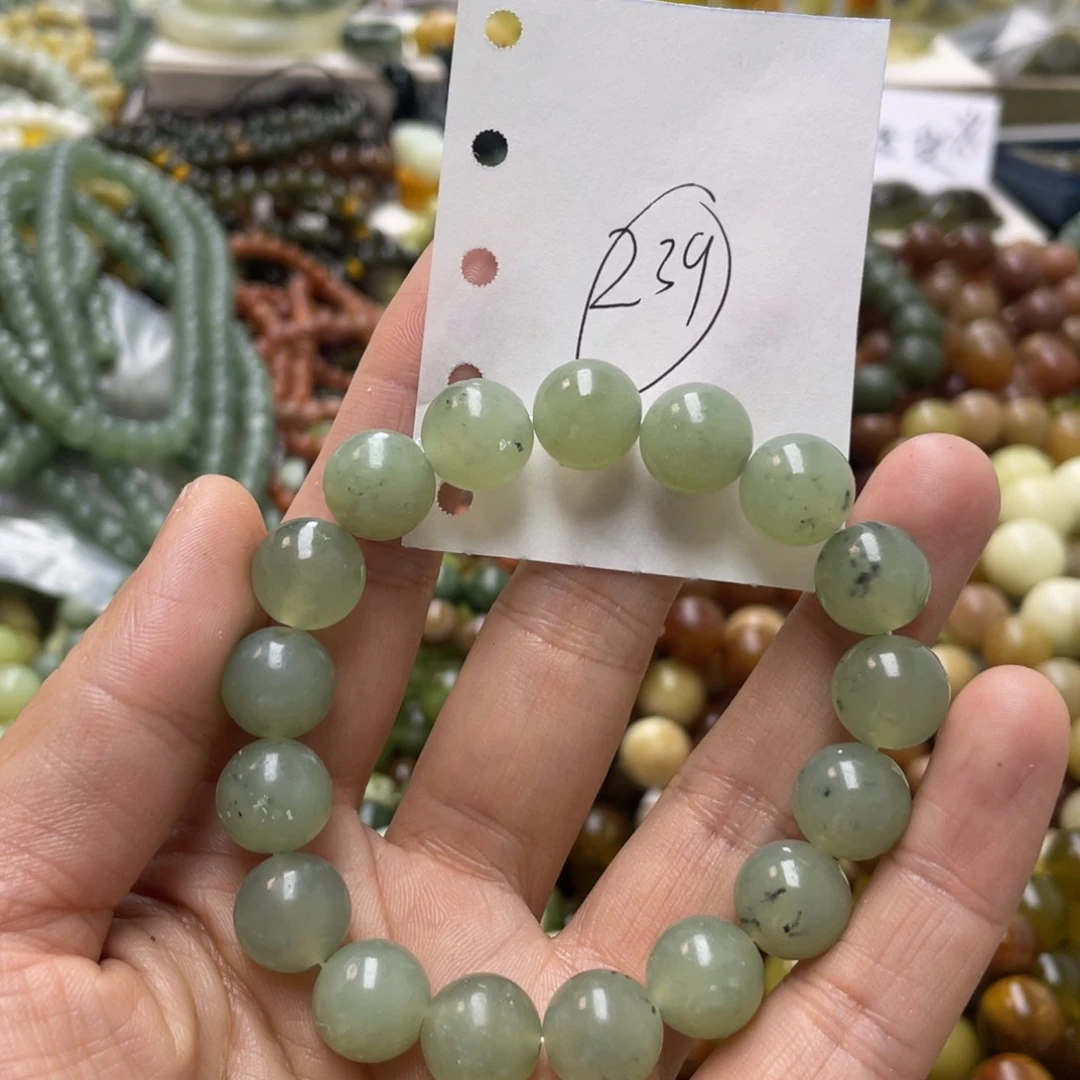 蛇纹石玉手链未镶嵌