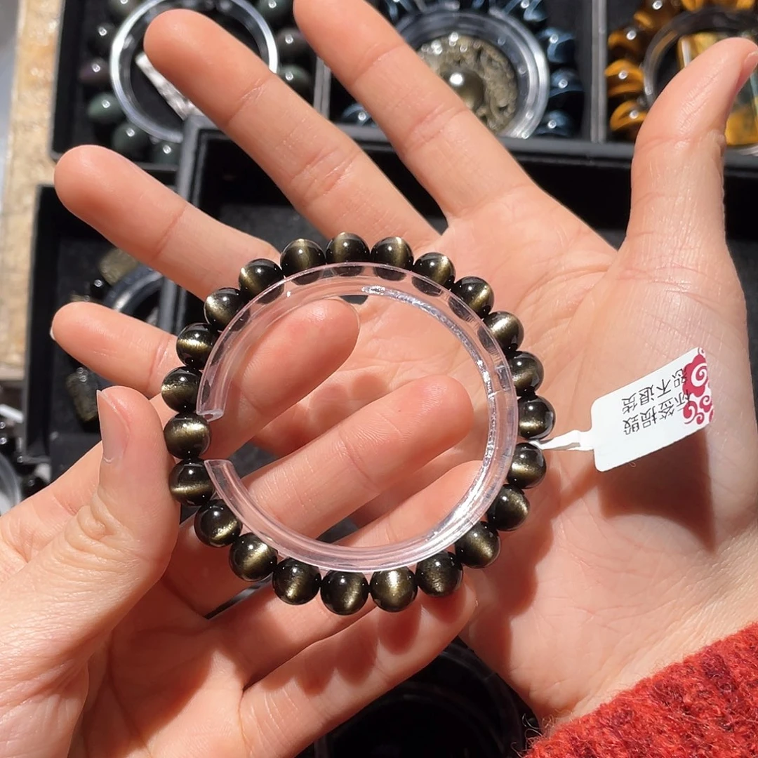 黑曜岩手链未镶嵌如*