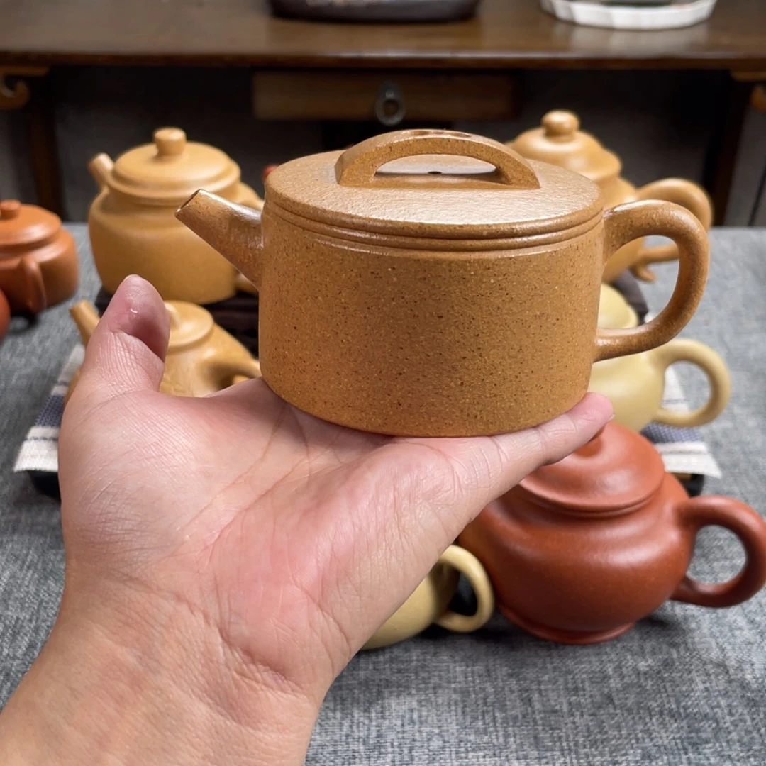 茶壶紫砂黄金段汉瓦全手30目200