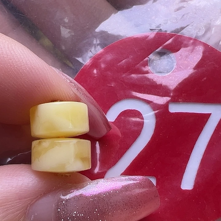 未镶嵌蜜蜡裸石8.5/5mm精工隔片