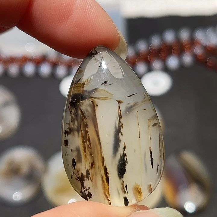 玛瑙/玉髓未镶嵌吊坠(不含链)