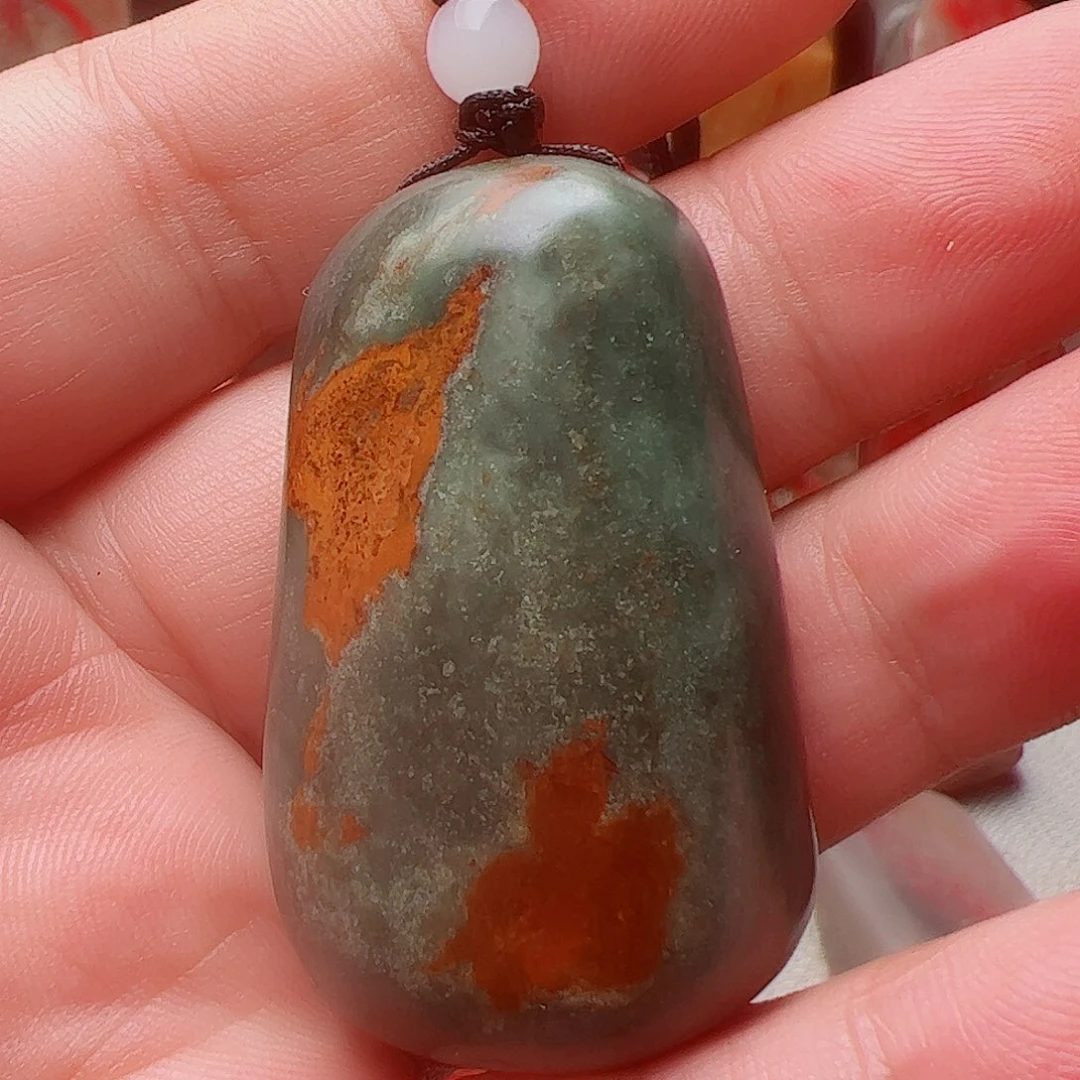 昌化石昌化绿挂件