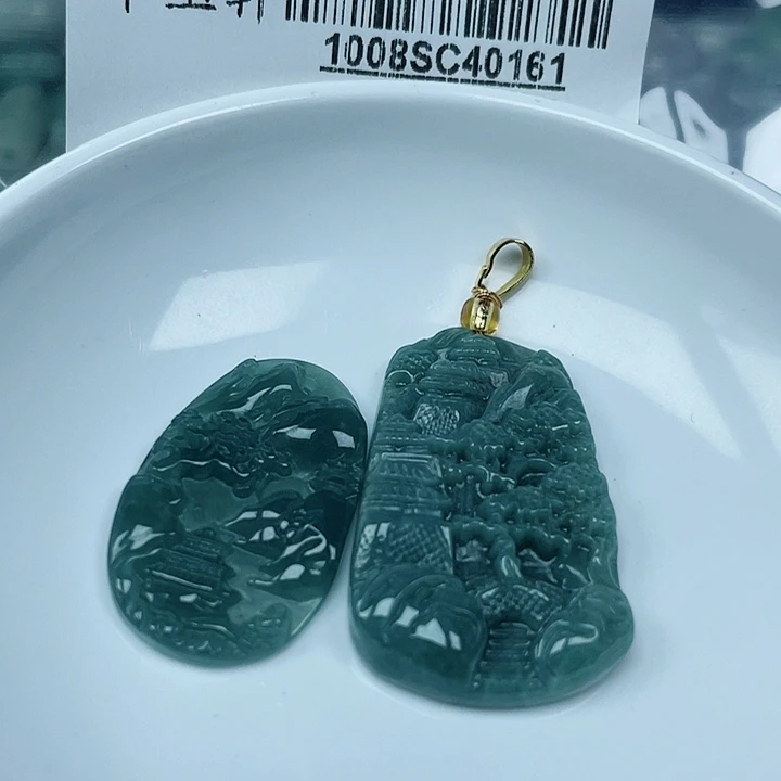 翡翠未镶嵌吊坠(不含链)