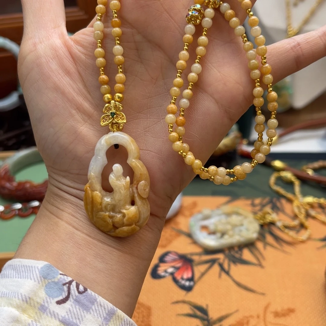 翡翠未镶嵌手链项链