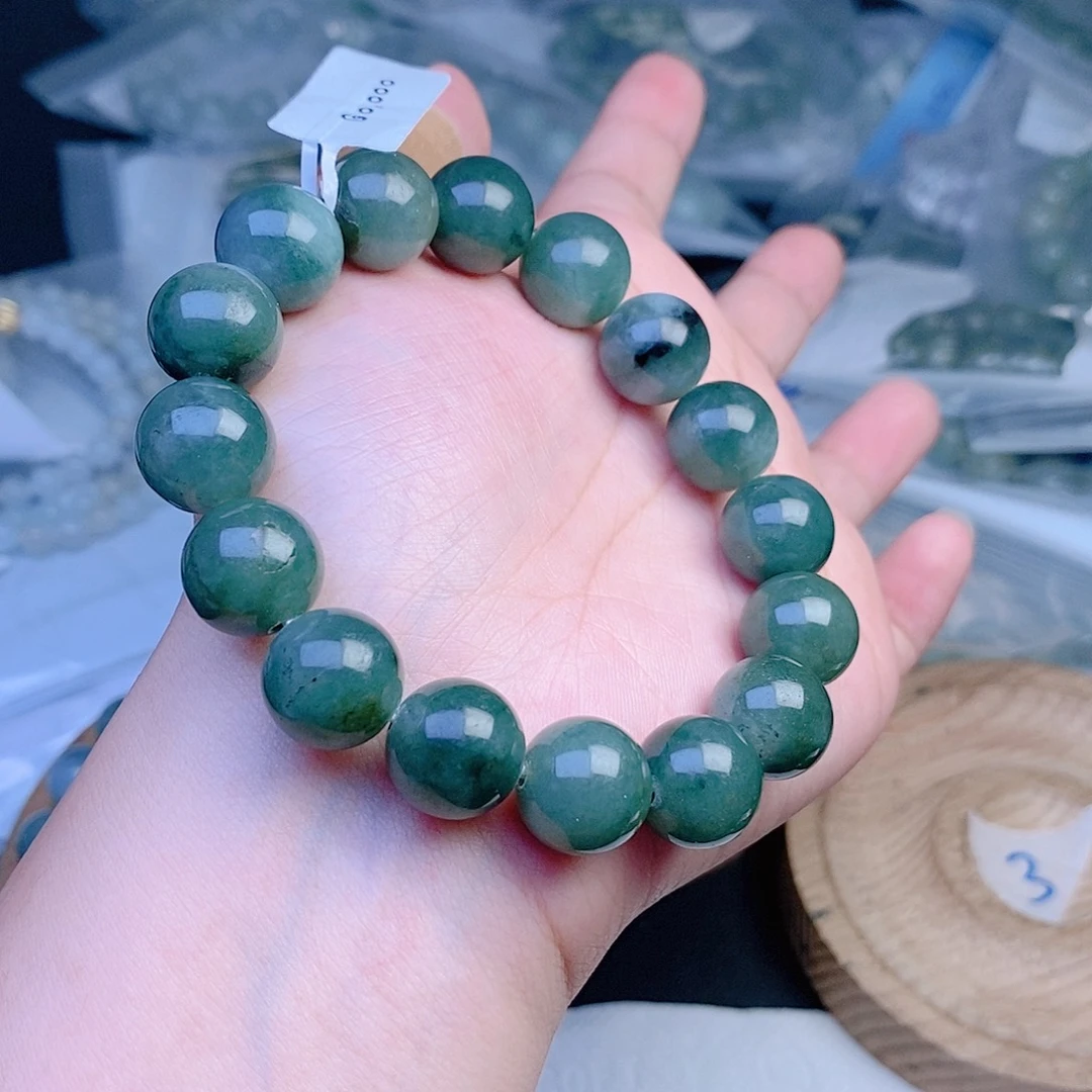 翡翠未镶嵌手链珠串