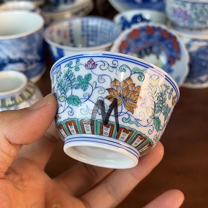 M***i瓷片景德镇全手工手绘陶瓷