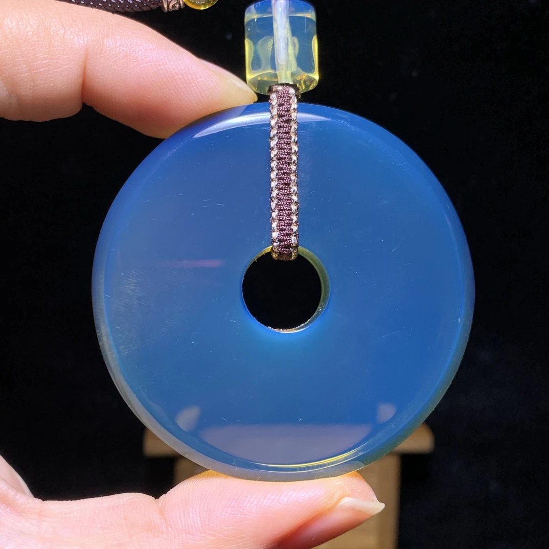 缅甸琥珀高白蓝和氏璧28克