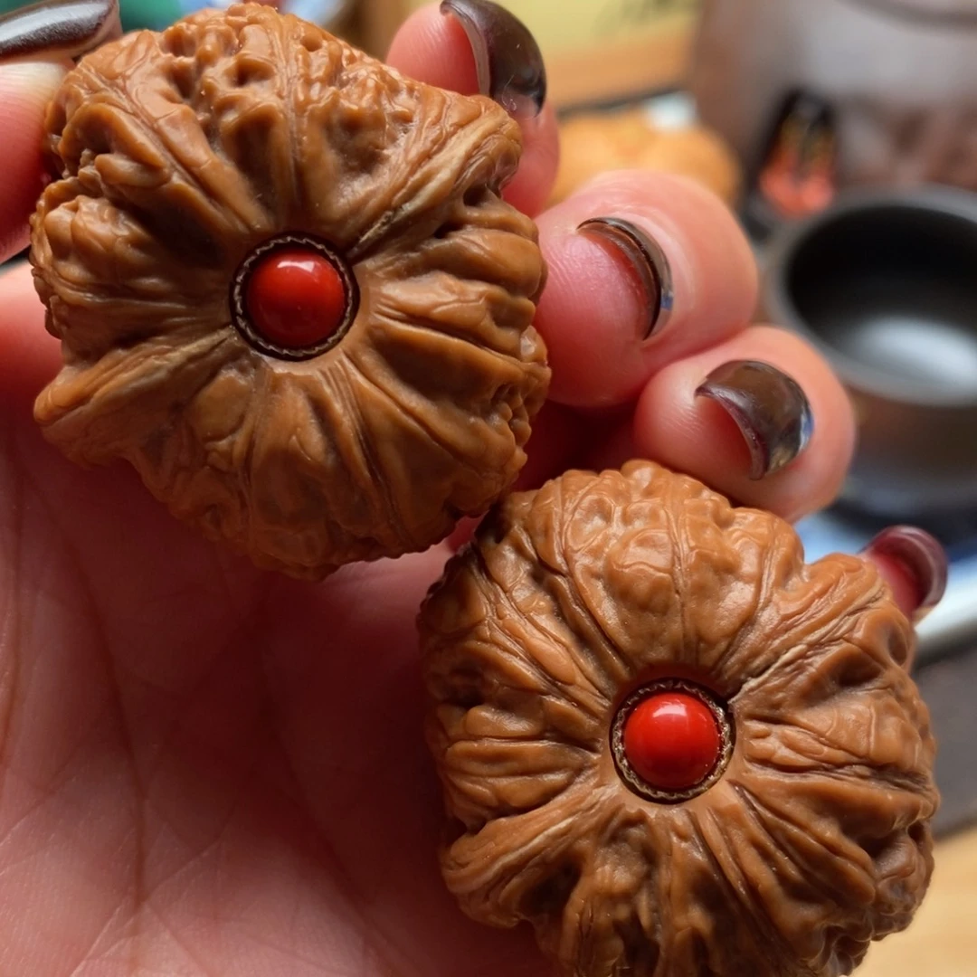 把件文玩核桃39尺全品平谷元宝