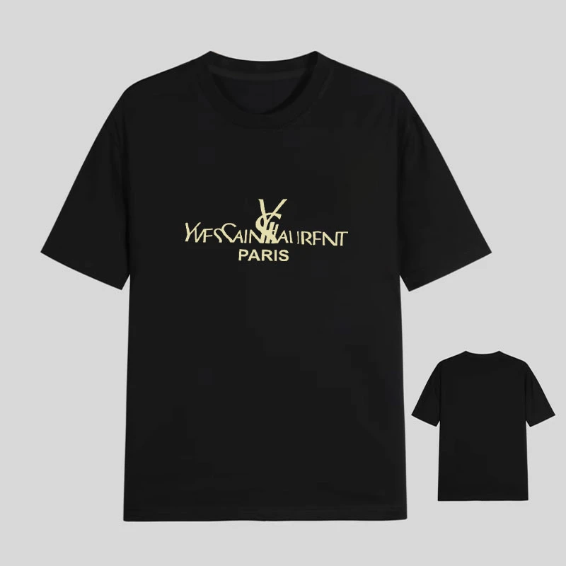 【18号链接-YS植绒】短袖T恤男女同款宽松经典立体植绒印花