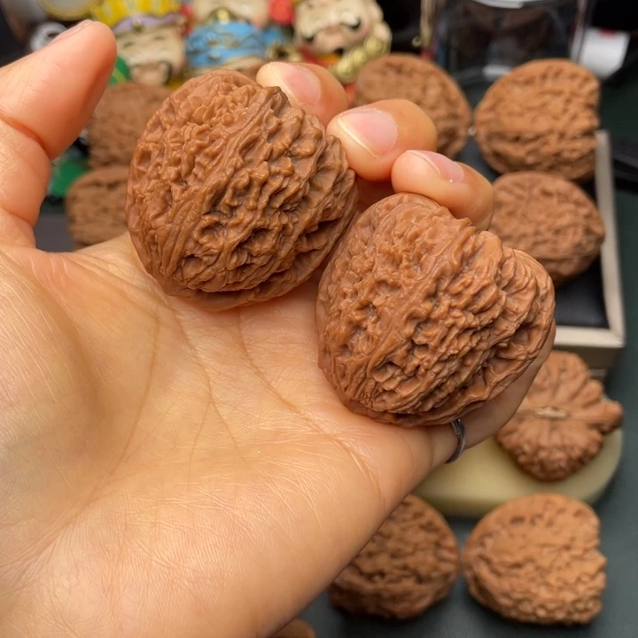 吊坠文玩核桃41尺拉丝高炮顺风耳