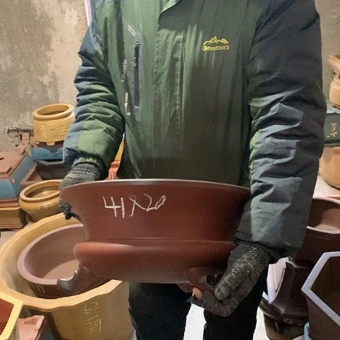 紫砂花盆手工制作