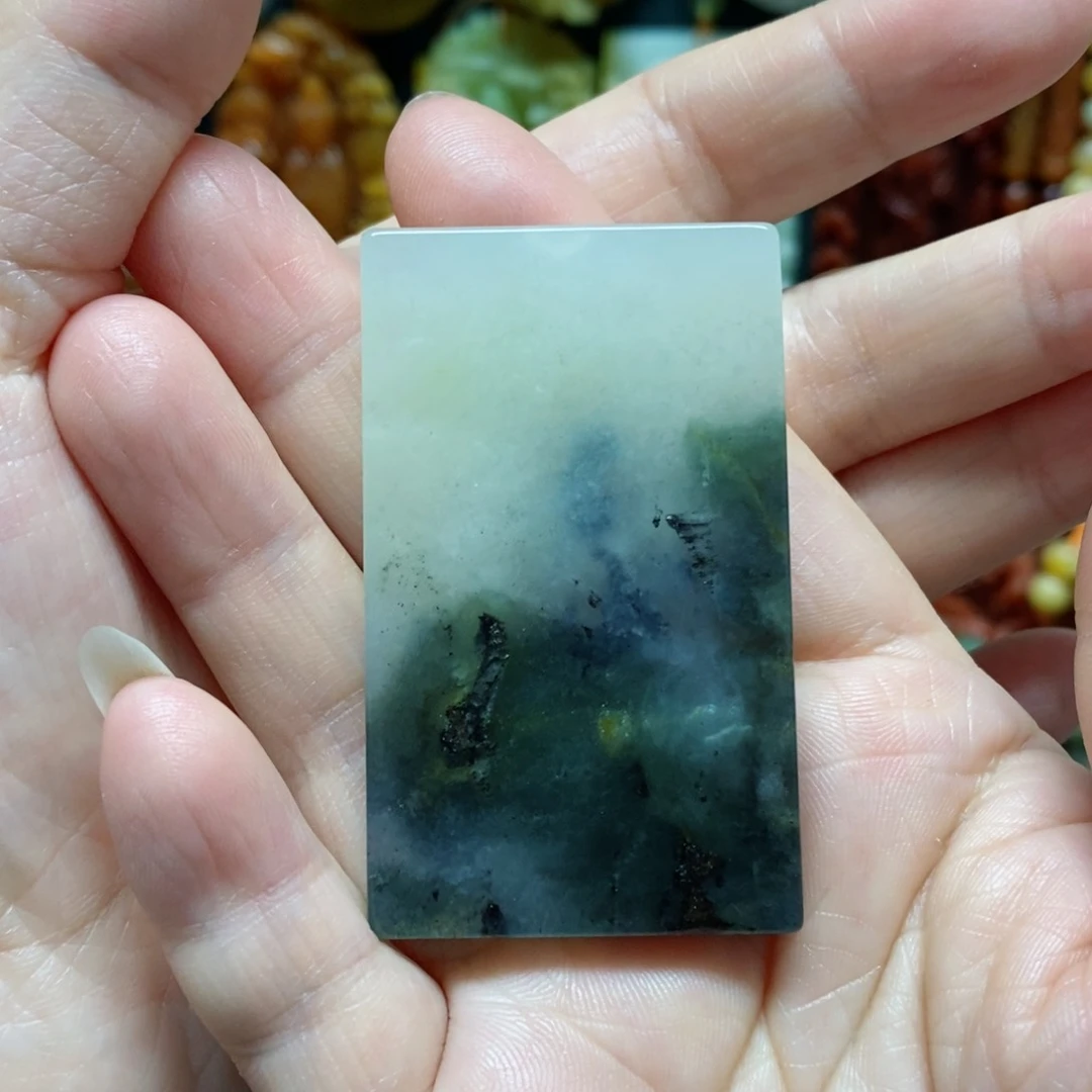 岫玉吊坠(赠链)未镶嵌