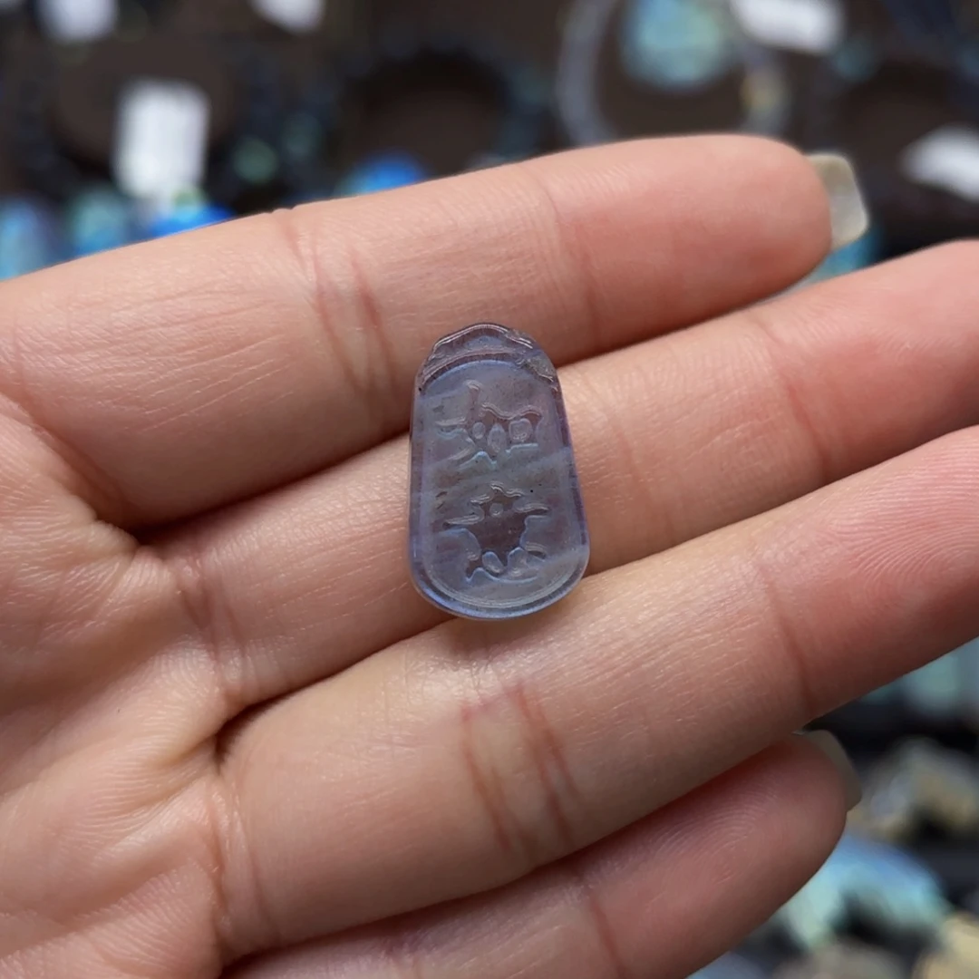 长石颈饰银S925镶嵌可***我定制款不退换