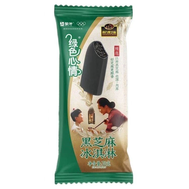 绿色心情厚乳黑芝麻口味冰淇淋70g赣州批冰网红雪糕雪糕同城配