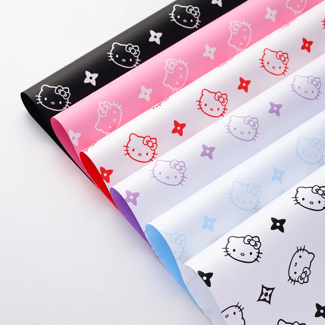 【喜儿】网红爆款大牌纸KT猫花艺包装纸防水花束包装材料花店资材