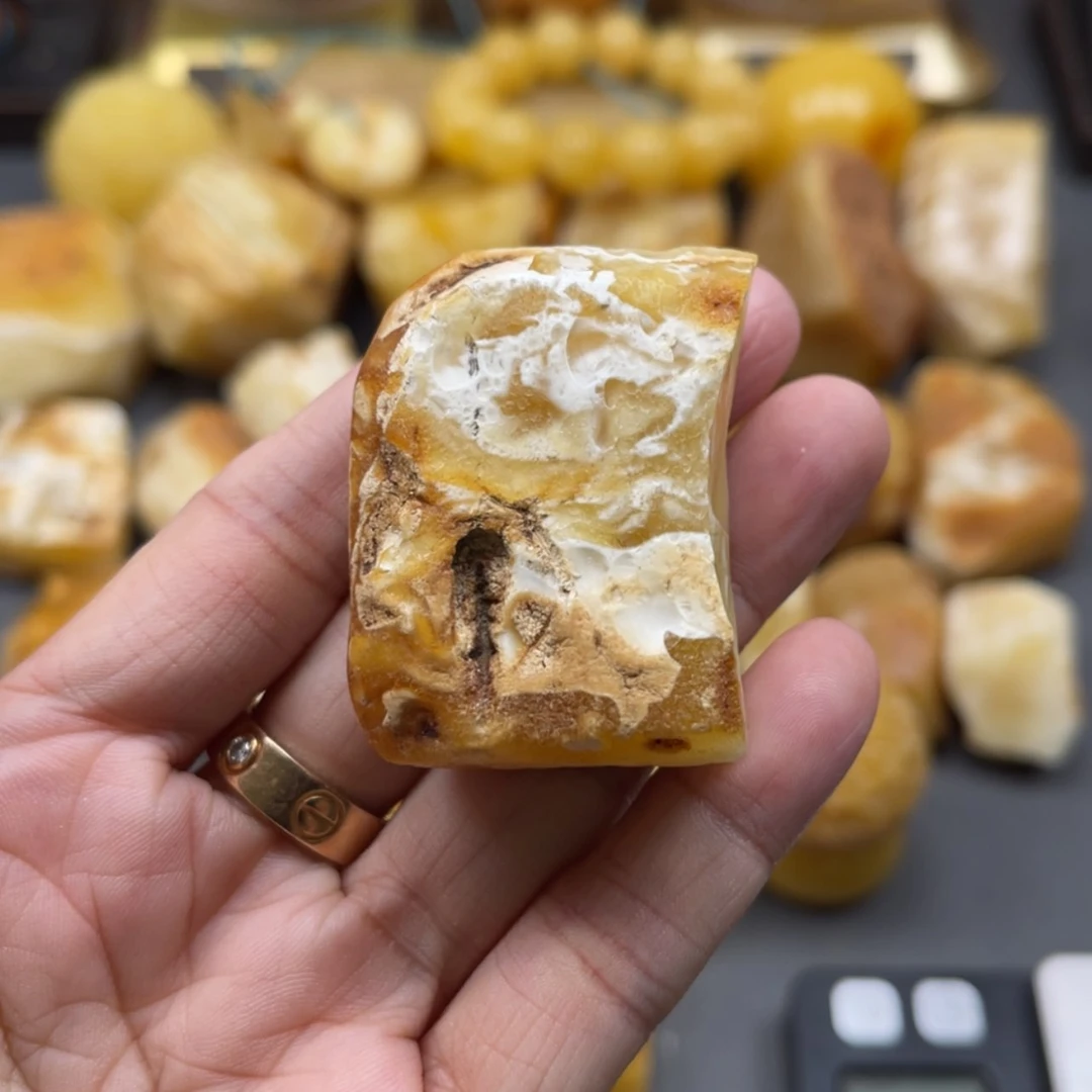 【闪购商品】未镶嵌定制琥珀徐*天然琥珀蜜蜡原石定制y