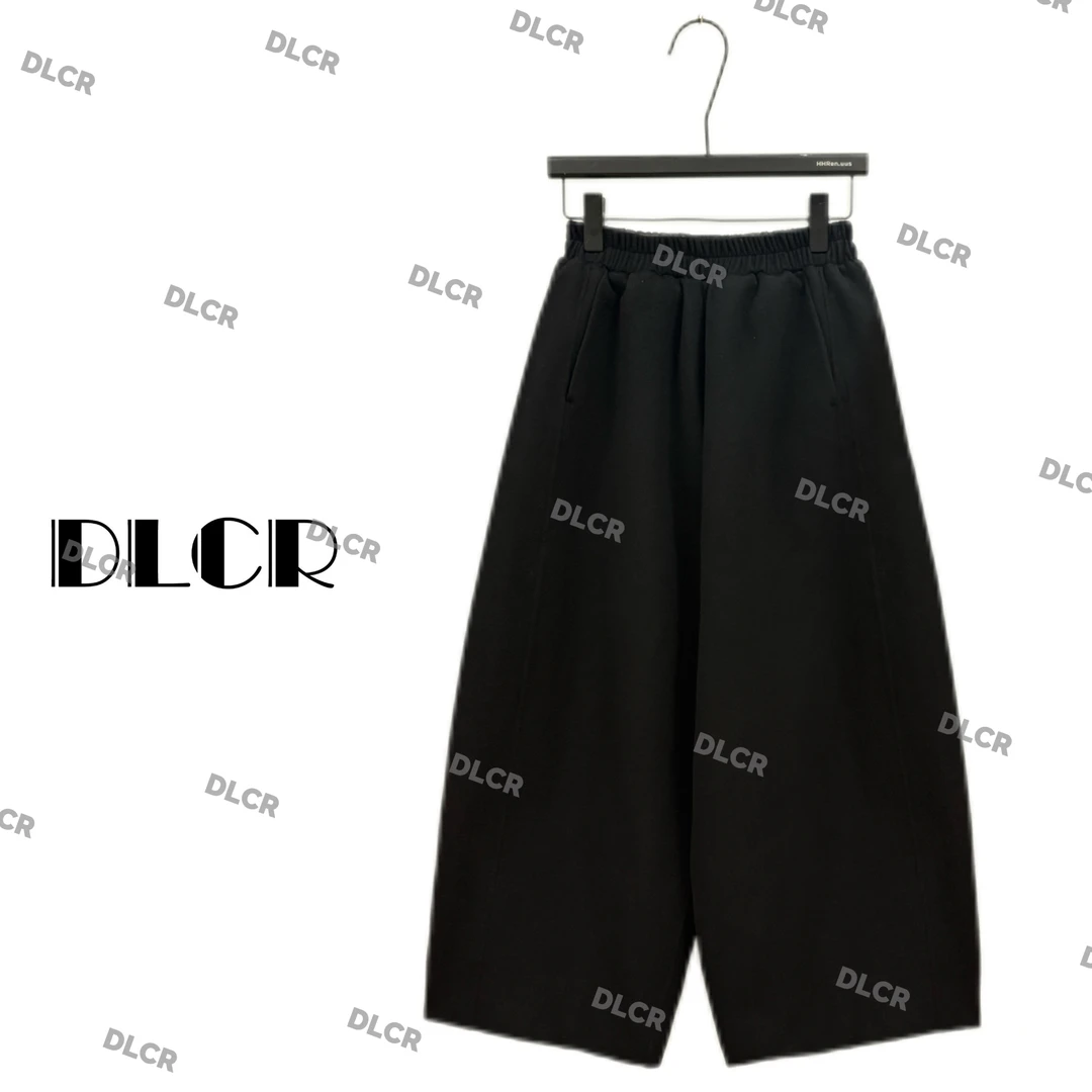 DLCR【大琳】2025冬款上新时尚休闲百搭设计师羊毛九分休闲裤
